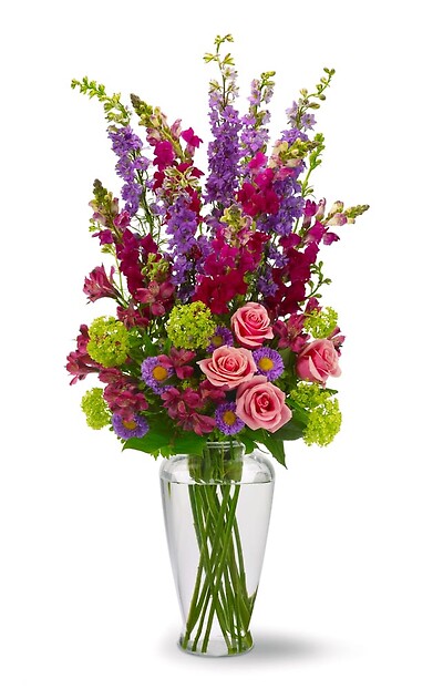 Tall wildflower arrangement