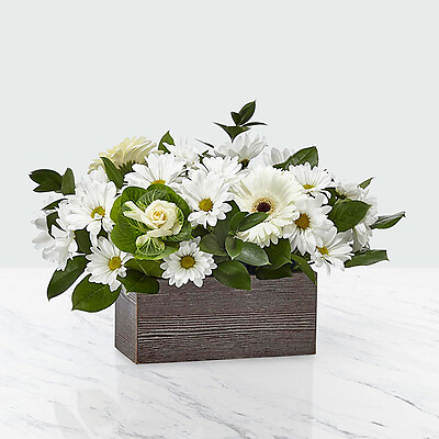 White rustic bouquet