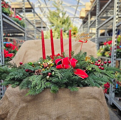 4 candle table centerpiece