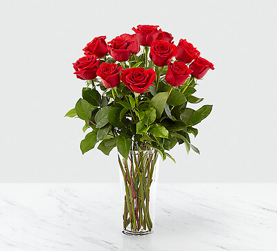 Long stem red rose bouquet
