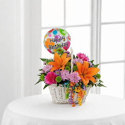 Happy birthday basket