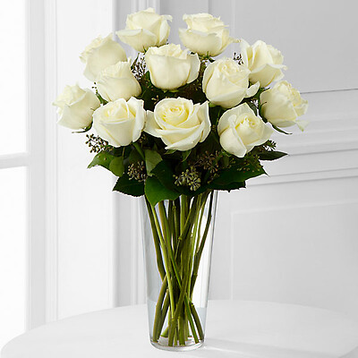 White rose bouquet