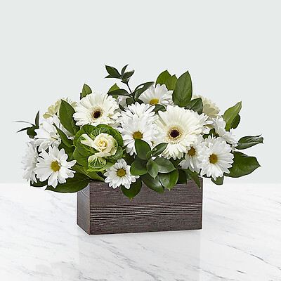 White rustic bouquet