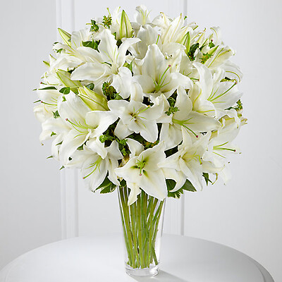 White lily bouquet