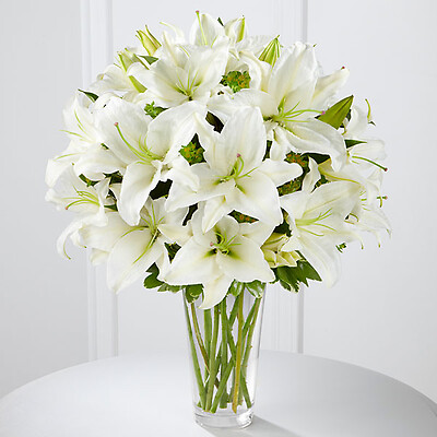 White lily bouquet