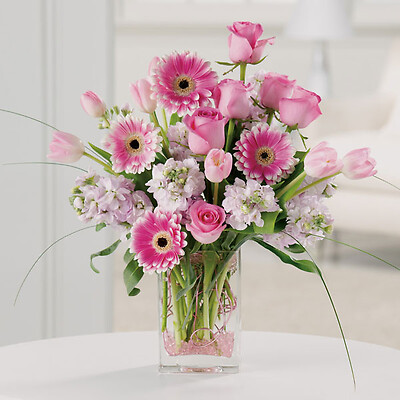 Mixed pink bouquet