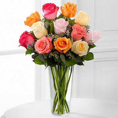 Multi color rose bouquet