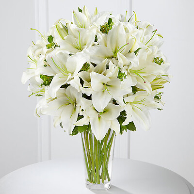 White lily bouquet