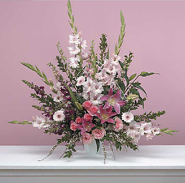Traditional pink arrangement
